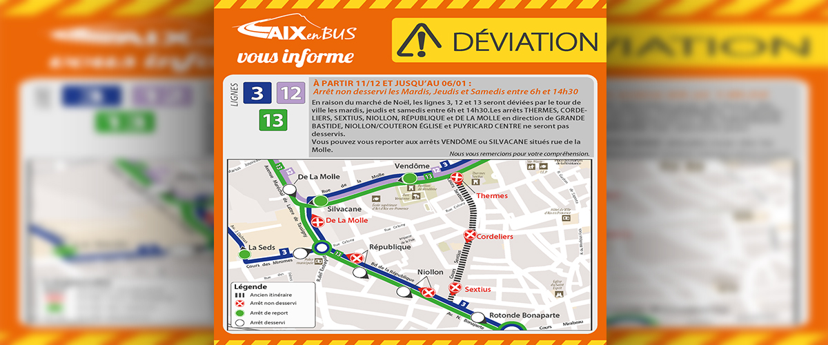 AIX EN BUS - DEVIATIONS