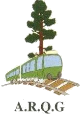 Logo de l'ARQG : un tramway devant un pin